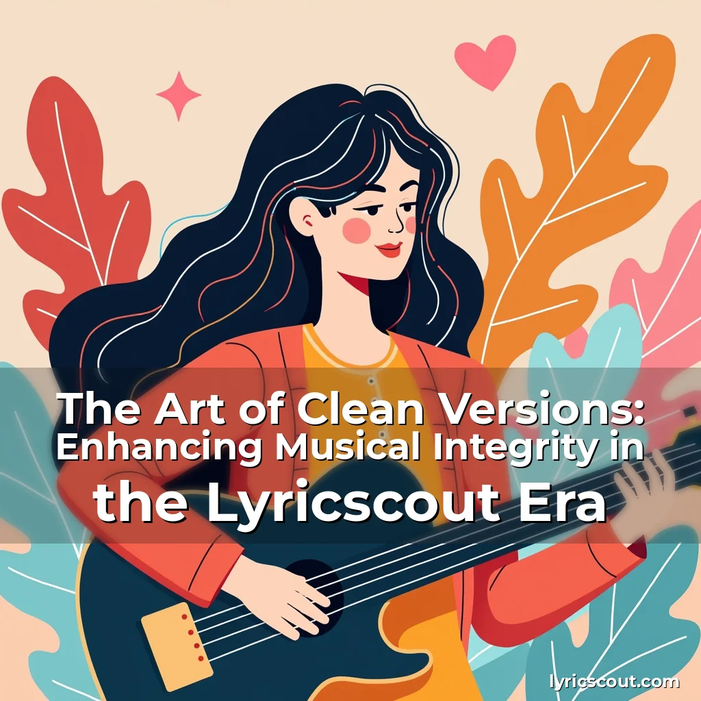 Read more about the article The Art of Clean Versions: Enhancing Musical Integrity in the Lyricscout Era